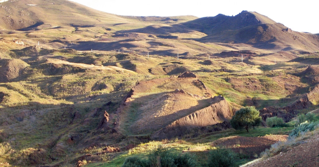 The boat-shaped Durupinar formation in eastern Turkey