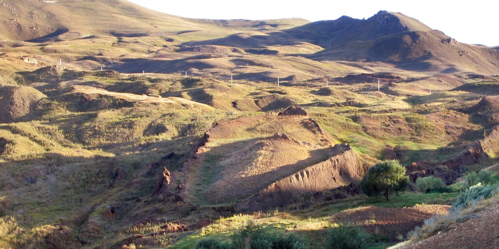 The boat-shaped Durupinar formation in eastern Turkey
